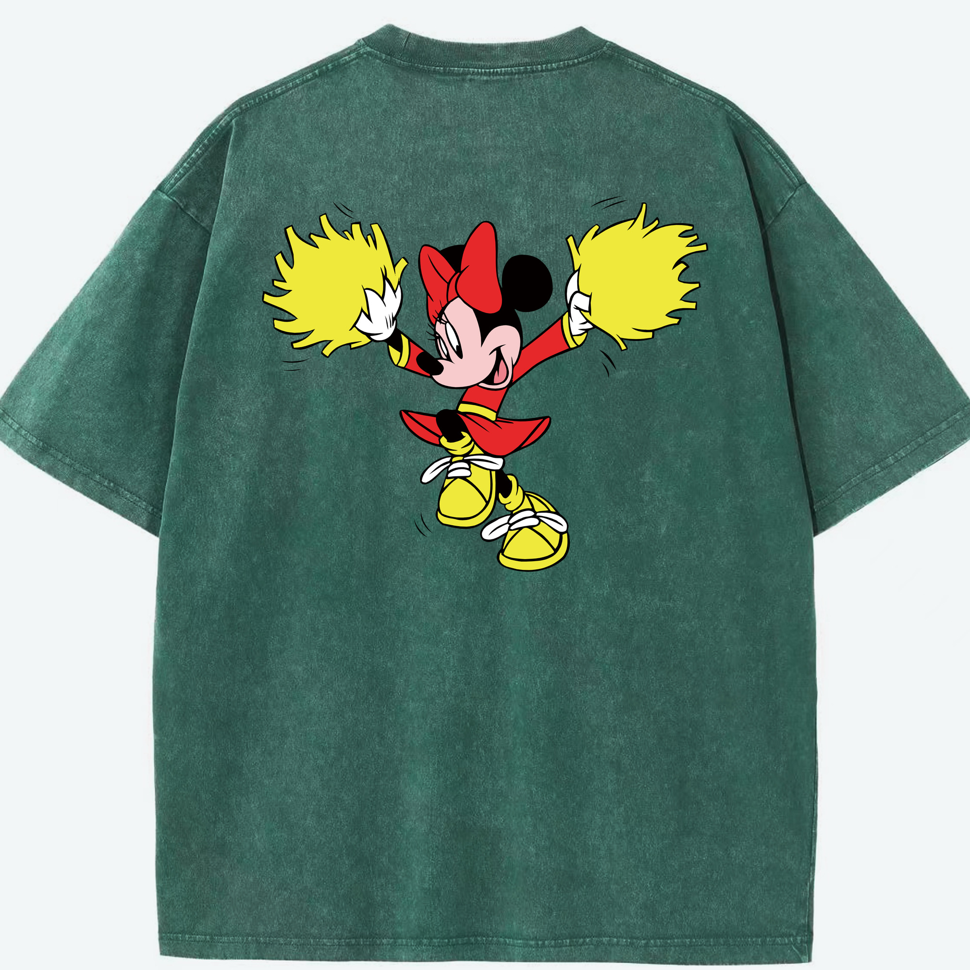 （画像用） ミッキーマウス Mickey Mouse 綿100% ヴィンテージ風 半袖Tシャツ（背面プリント）